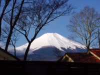 露天から富士山